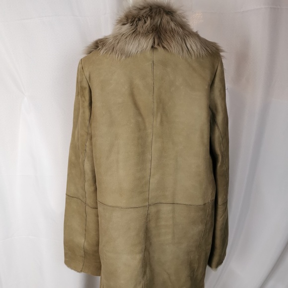Vince Shearling Long Coat - Picture 6 of 7
